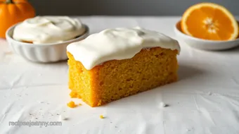 Microwave Orange Cake with Fluffy Frosting