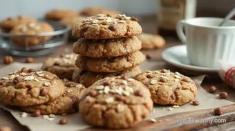 Baking Oats Smokey Bourbon Toffee Cookies