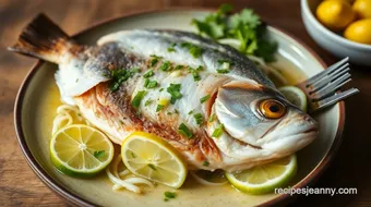 Steam Snapper with Fresh Herbs & Lime Zest