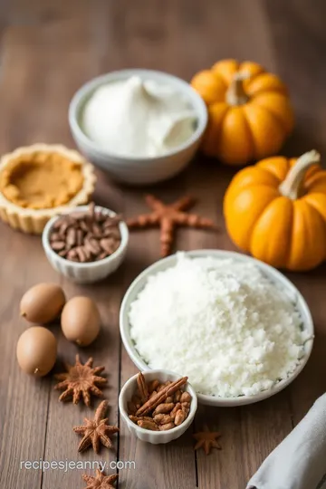 Adorable Mini Maple Pumpkin Pies ingredients