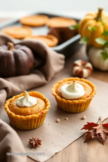 Adorable Mini Maple Pumpkin Pies presentation