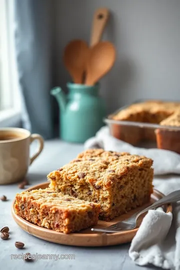 Buttery Coffee Cake with Extra Crumble Topping presentation