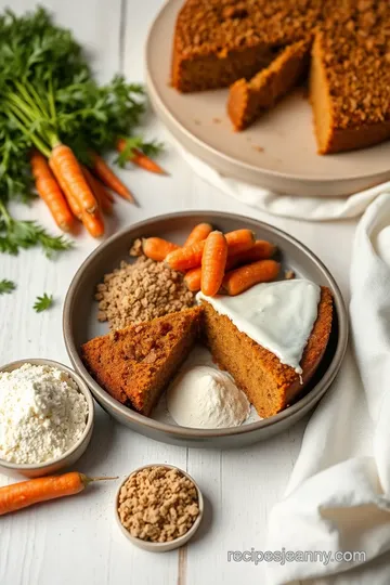 Moist Carrot Cake with Cream Cheese Frosting ingredients