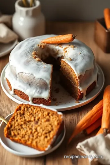 Moist Carrot Cake with Cream Cheese Frosting presentation