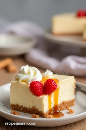 Decadent Cheesecake from a Box Mix presentation