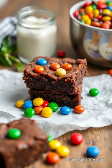 Chewy M&M Brownies ingredients