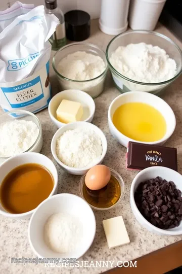 Decadent Chocolate Mousse Cake ingredients