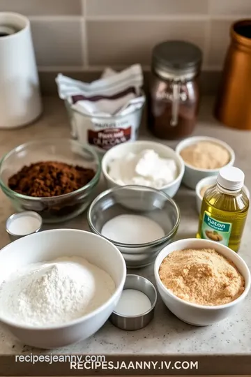 Chocolate Mousse Cupcakes ingredients