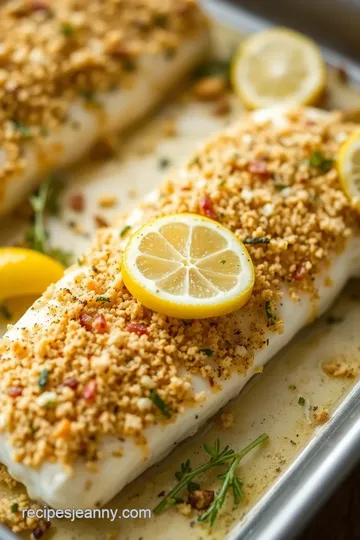 Trader Joe s Lemon Herb Crusted Cod presentation