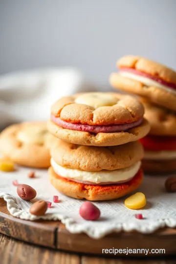 Layered Cookies with Vibrant Colors presentation