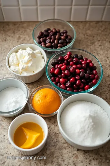 Cranberry Cream Cheese Delight ingredients