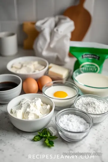 Loaf Pan Basque Cheesecake ingredients