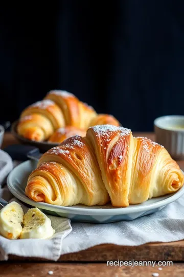 Classic Croissant Recipe presentation