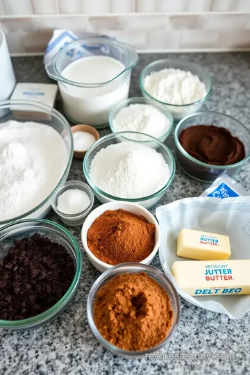 Six-Layer Chocolate Celebration Cake ingredients