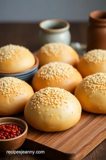 Homemade Sesame Buns Recipe presentation