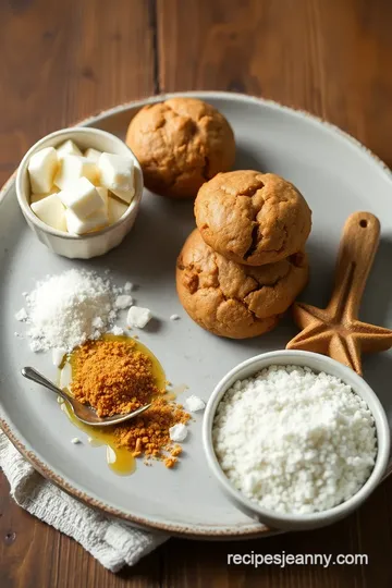 Delicious Homemade Ginger Cookies ingredients