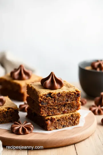 Delicious Gingerbread Chocolate Chip Cookie Bars presentation