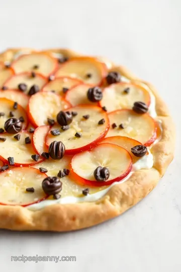 Gluten-Free Apple Dessert Pizza presentation