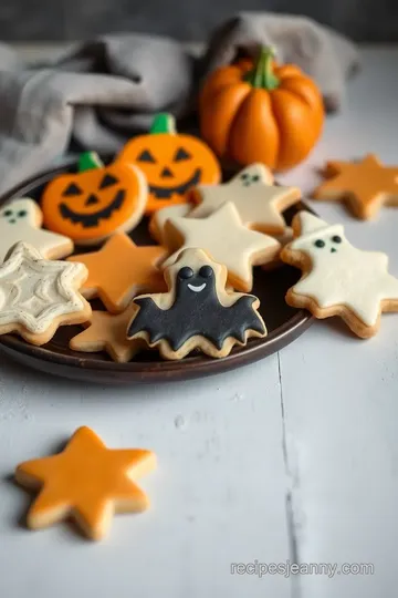 Frosted Halloween Sugar Cookies presentation