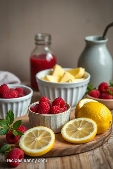 Lemon Raspberry Cake ingredients