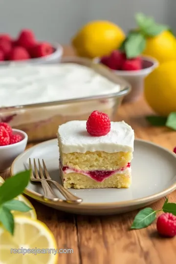 Lemon Raspberry Cake steps