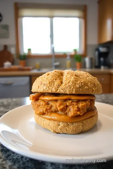 Peanut Butter and Jelly Grain Bread Sandwich steps