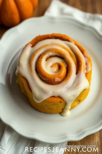 Pumpkin Cinnamon Rolls presentation