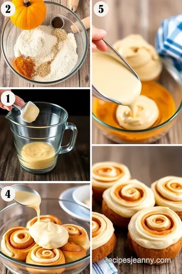 Pumpkin Cinnamon Rolls steps