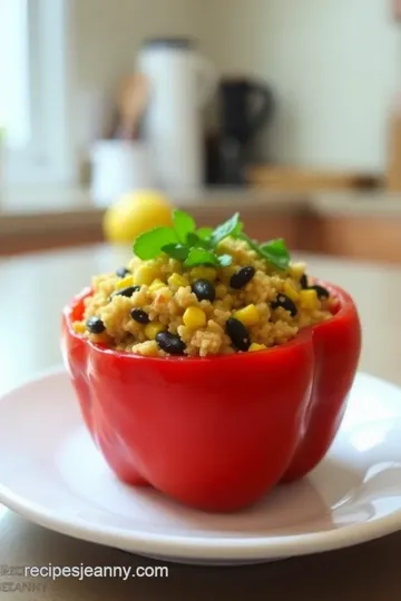 Quinoa and Black Bean Stuffed Peppers steps