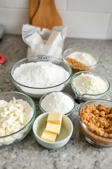 Rainbow Sugar Cookies ingredients