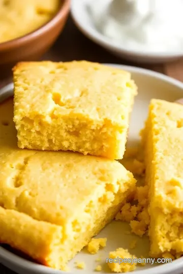 Southern Cornbread with Beef Tallow presentation