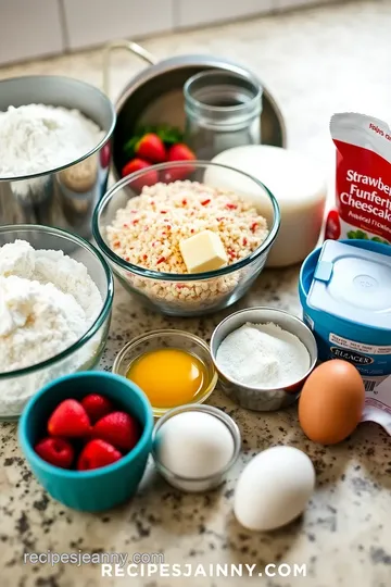 Strawberry Funfetti Cheesecake Cake ingredients