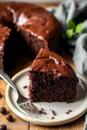 Super Moist Chocolate Cake Thermomix presentation