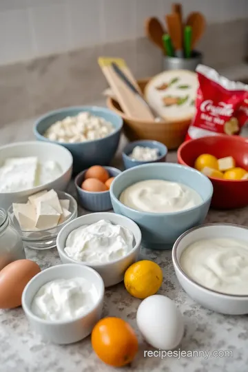 Classic Cheesecake Filling Recipe ingredients