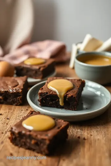 Fudgy Brown Butter Brownies presentation