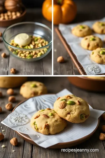 Pistachio Butter Cookies steps