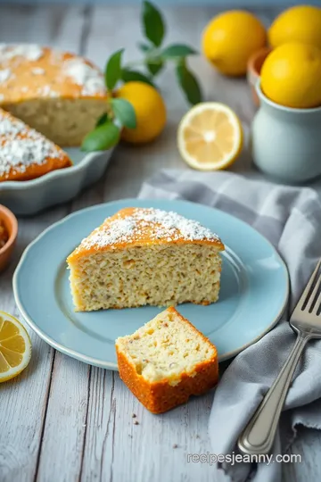 Lemon Poppy Seed Cake presentation