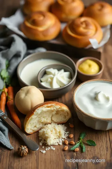 Soft Pav Buns with Warm Milk Delight ingredients