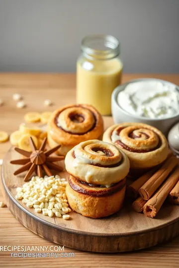 Banana Bread Cinnamon Rolls Delight ingredients