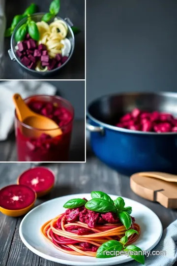 Beetroot Infused Pasta Delight steps