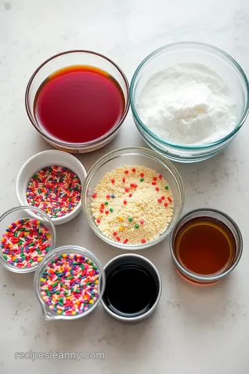 Birthday Cake Syrup ingredients