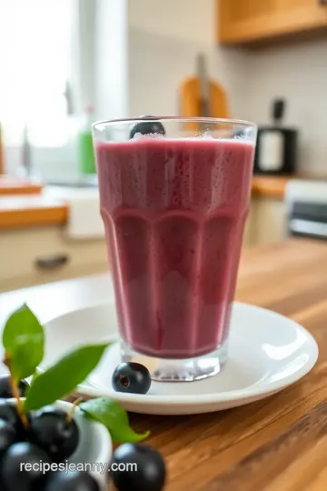 Black Cherry and Blackberry Smoothie steps