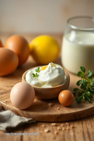 Fluffy Egg White Oil Mixture ingredients