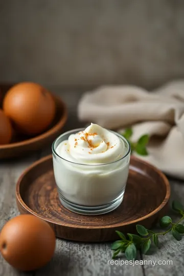 Fluffy Egg White Oil Mixture presentation