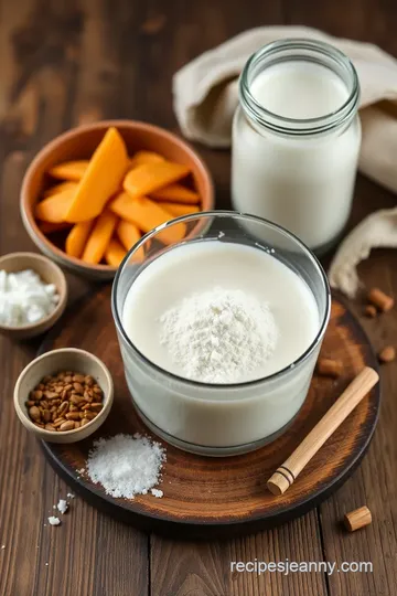 Homemade Creamy Milk Mix ingredients