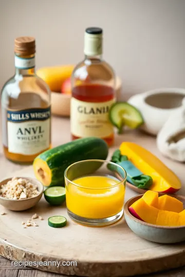 Blend Whiskey Mango Cucumber Delight ingredients