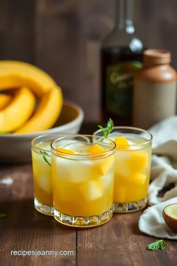 Blend Whiskey Mango Cucumber Delight steps