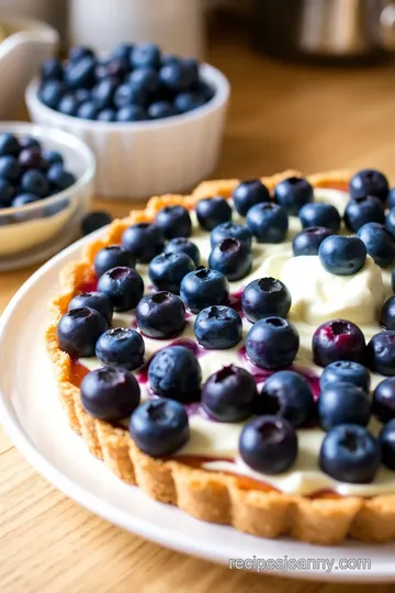 Blueberry Cream Cheese Tart steps