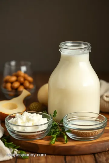 Creamy Cultured Milk Recipe ingredients