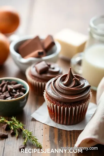 Brown Butter Vanilla Cupcakes with Chocolate Frosting ingredients